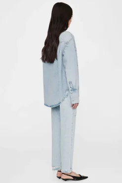 Anine Bing Designer|Blouses^Dames blouse lange mouw blauw