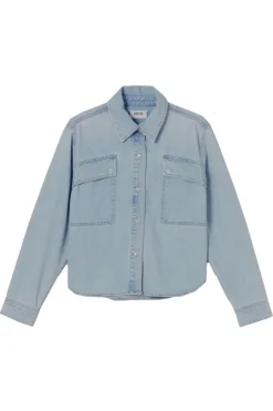 Agolde Designer|Blouses^Dames blouse lange mouw blauw