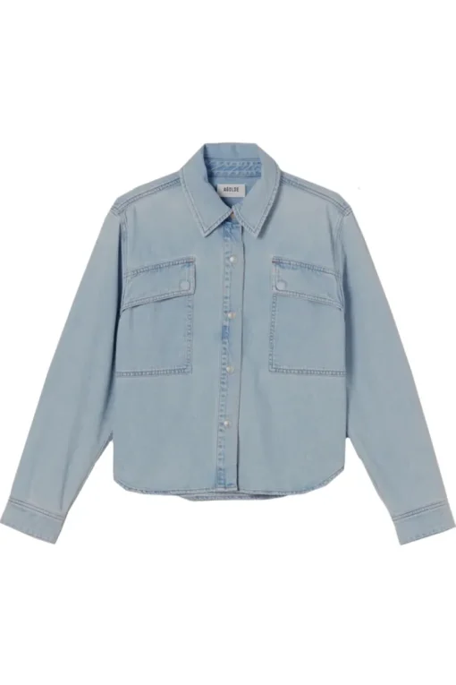 Agolde Designer|Blouses^Dames blouse lange mouw blauw