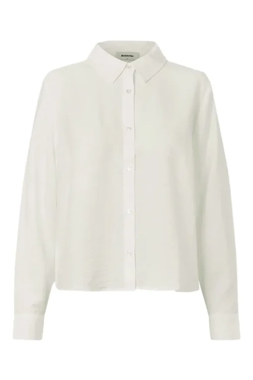 Modström Jeans & Casuals|Blouses^Dames blouse lange mouw ecru