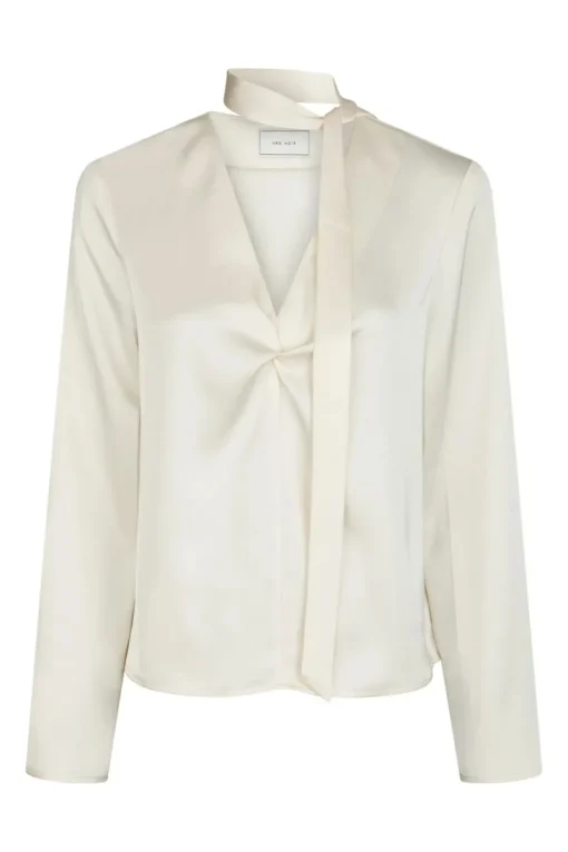 Neo Noir Jeans & Casuals|Blouses^Dames blouse lange mouw ecru
