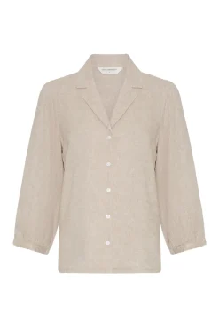 Msch Jeans & Casuals|Blouses^Dames blouse lange mouw ecru