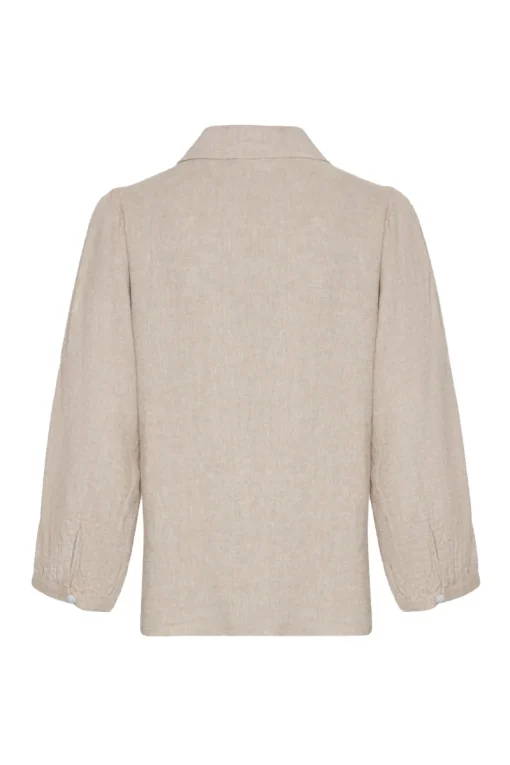 Msch Jeans & Casuals|Blouses^Dames blouse lange mouw ecru