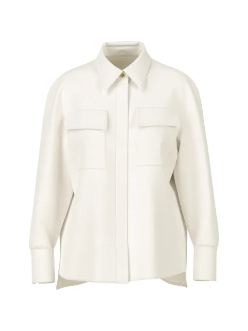 Marc Cain Modern Classics|Blouses^Dames blouse lange mouw ecru