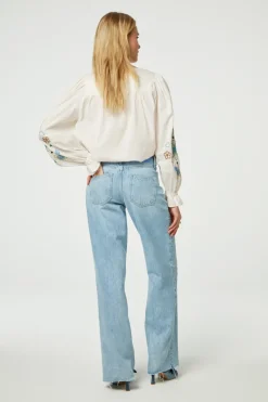 Fabienne Chapot Outlet^Dames blouse lange mouw ecru