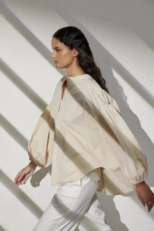 JcSophie Blouses^Dames blouse lange mouw ecru