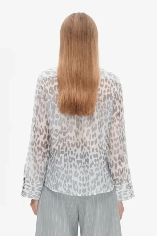 Baum und Pferdgarten Jeans & Casuals|Blouses^Dames blouse lange mouw grijs