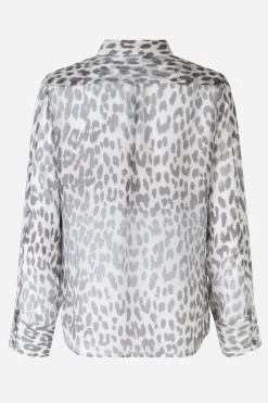Baum und Pferdgarten Jeans & Casuals|Blouses^Dames blouse lange mouw grijs