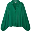 POM Amsterdam Jeans & Casuals|Blouses^Dames blouse lange mouw groen