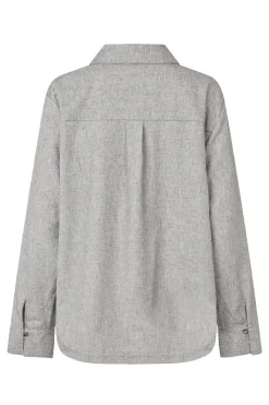 Modström Jeans & Casuals|Blouses^Dames blouse lange mouw grijs