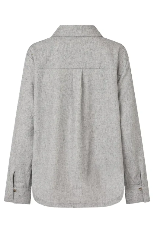 Modström Jeans & Casuals|Blouses^Dames blouse lange mouw grijs