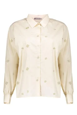 Geisha Jeans & Casuals|Blouses^Dames blouse lange mouw grijs