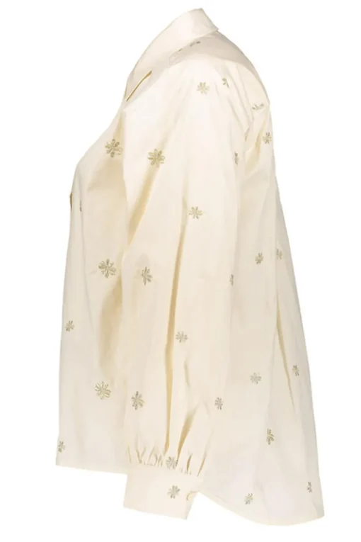 Geisha Jeans & Casuals|Blouses^Dames blouse lange mouw grijs