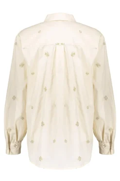 Geisha Jeans & Casuals|Blouses^Dames blouse lange mouw grijs