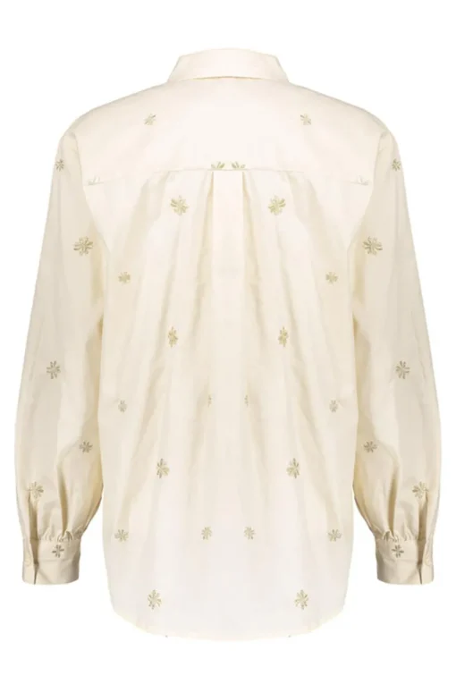 Geisha Jeans & Casuals|Blouses^Dames blouse lange mouw grijs