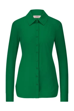 Studio Anneloes Jeans & Casuals|Blouses^Dames blouse lange mouw groen