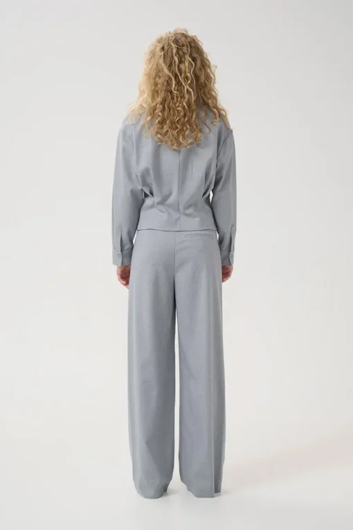Gestuz Jeans & Casuals|Blouses^Dames blouse lange mouw grijs