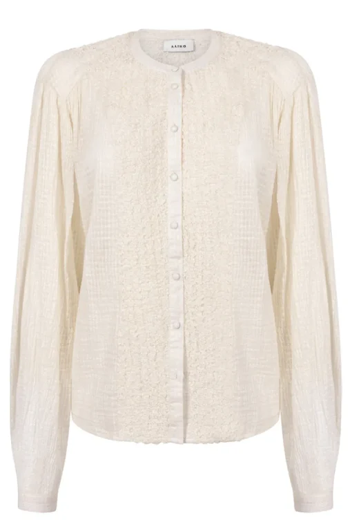 Aaiko Jeans & Casuals|Blouses^Dames blouse lange mouw goud