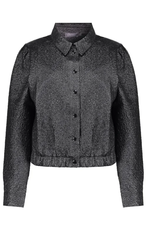 Geisha Jeans & Casuals|Blouses^Dames blouse lange mouw grijs