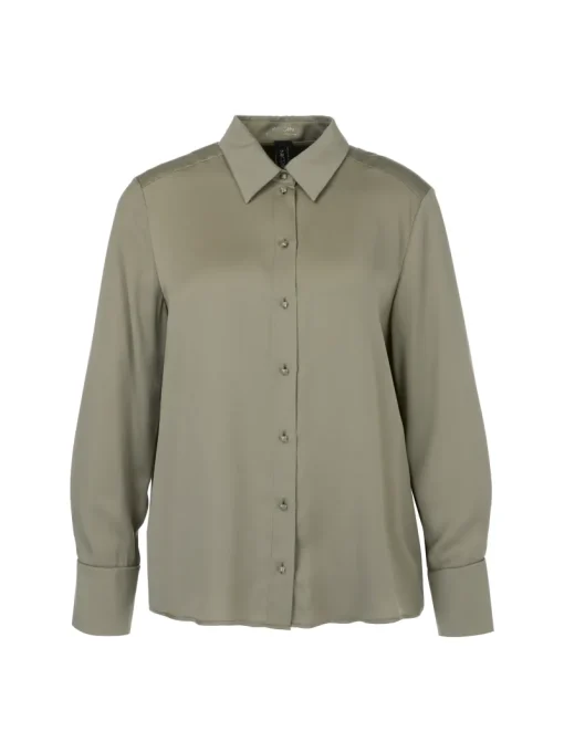 Marc Cain Modern Classics|Blouses^Dames blouse lange mouw groen