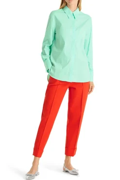Marc Cain Outlet^Dames blouse lange mouw groen