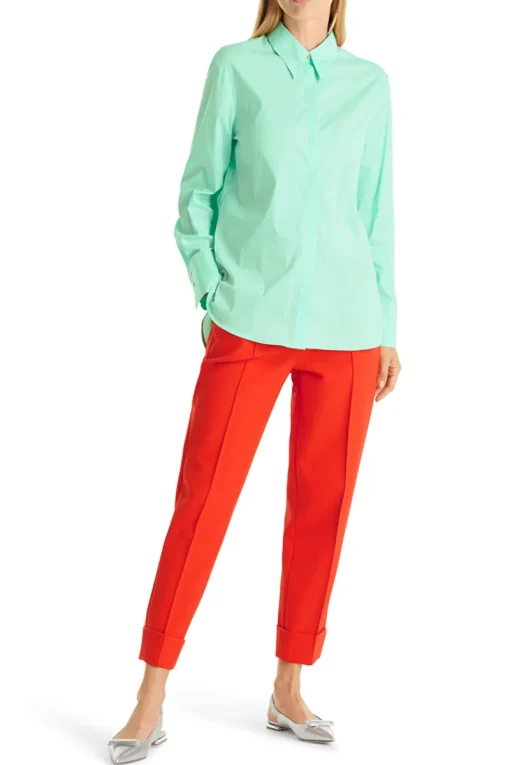 Marc Cain Outlet^Dames blouse lange mouw groen