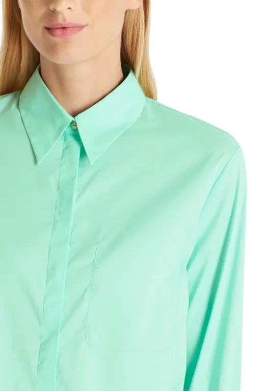 Marc Cain Outlet^Dames blouse lange mouw groen