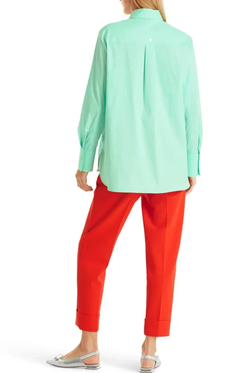 Marc Cain Outlet^Dames blouse lange mouw groen