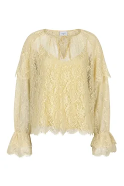 Dante 6 Designer|Blouses^Dames blouse lange mouw geel