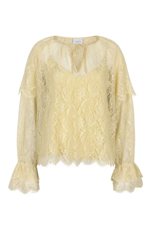 Dante 6 Designer|Blouses^Dames blouse lange mouw geel