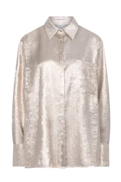 Dante 6 Designer|Blouses^Dames blouse lange mouw goud