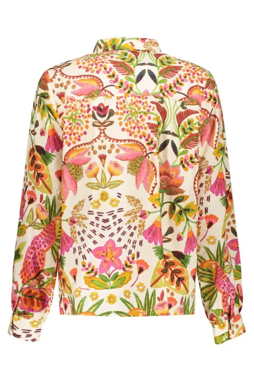 Geisha Jeans & Casuals|Blouses^Dames blouse lange mouw oranje