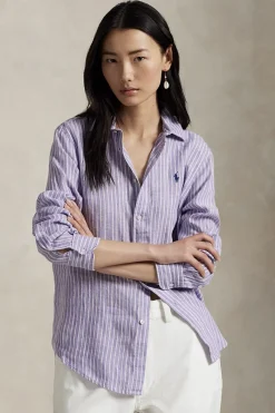 Polo Ralph Lauren Modern Classics|Blouses^Dames blouse lange mouw paars