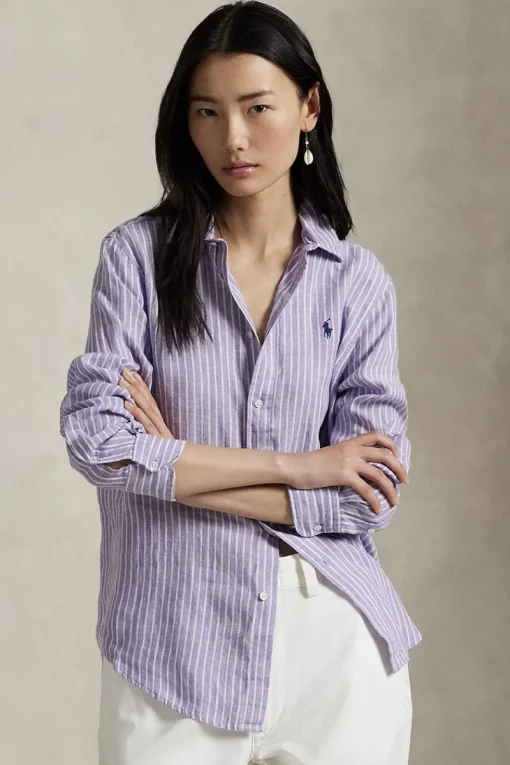 Polo Ralph Lauren Modern Classics|Blouses^Dames blouse lange mouw paars