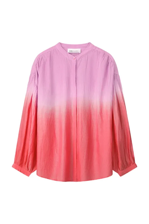 POM Amsterdam Jeans & Casuals|Blouses^Dames blouse lange mouw rood