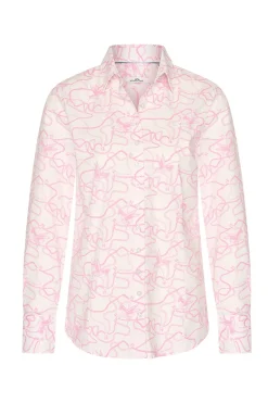 HV Society Modern Classics|Blouses^Dames blouse lange mouw rose