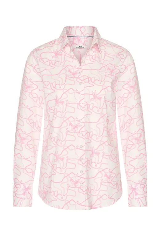 HV Society Modern Classics|Blouses^Dames blouse lange mouw rose