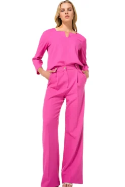 Caroline Biss Outlet^Dames blouse lange mouw rose