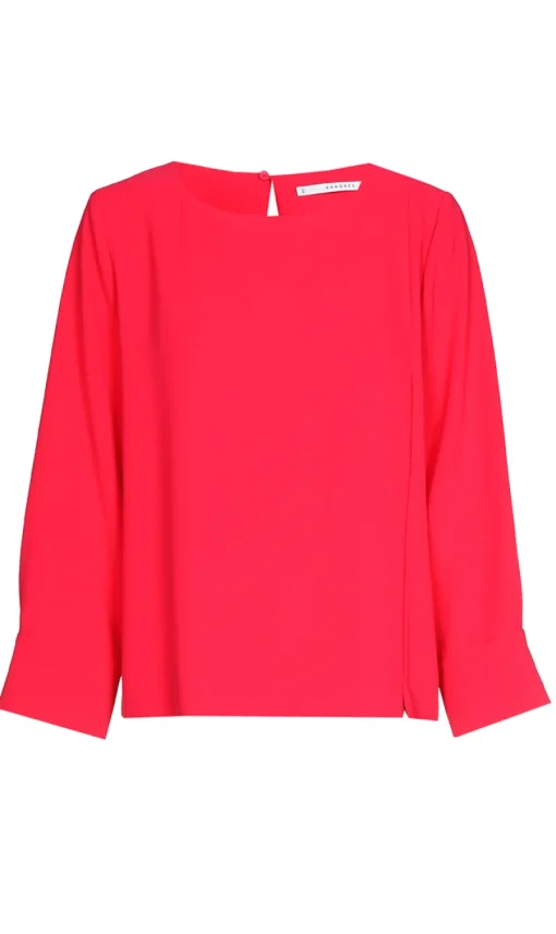 Xandres Outlet^Dames blouse lange mouw rose
