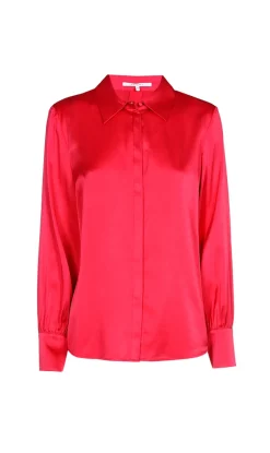 Xandres Outlet^Dames blouse lange mouw rose
