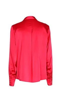 Xandres Outlet^Dames blouse lange mouw rose