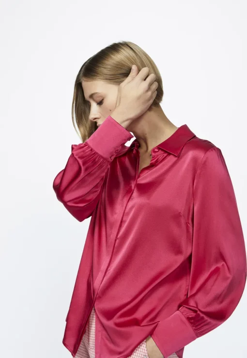 Xandres Outlet^Dames blouse lange mouw rose