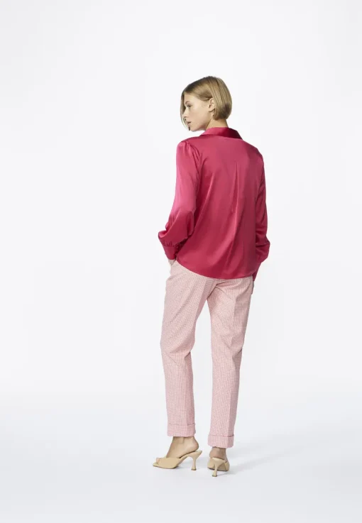 Xandres Outlet^Dames blouse lange mouw rose