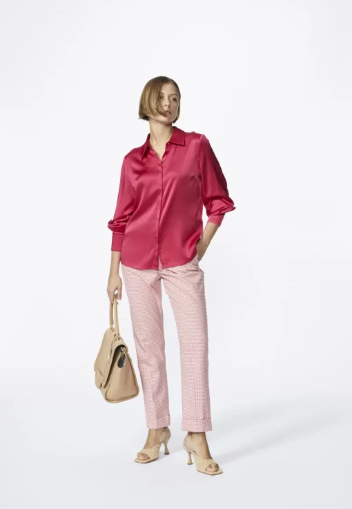 Xandres Outlet^Dames blouse lange mouw rose