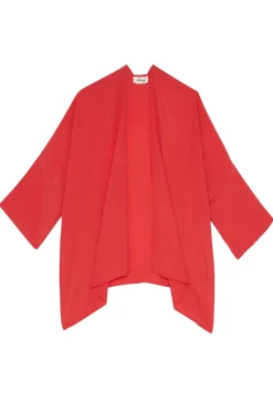 Otto d&qout;Ame Outlet^Dames blouse lange mouw rood