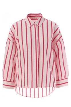 JcSophie Blouses^Dames blouse lange mouw rose