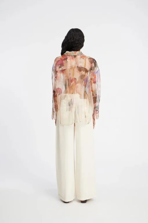 Munthe Designer|Blouses^Dames blouse lange mouw rose