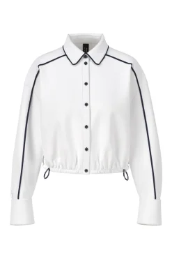 Marc Cain Modern Classics|Blouses^Dames blouse lange mouw wit