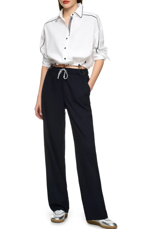 Marc Cain Modern Classics|Blouses^Dames blouse lange mouw wit