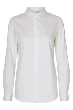 Selected Jeans & Casuals|Blouses^Dames blouse lange mouw wit
